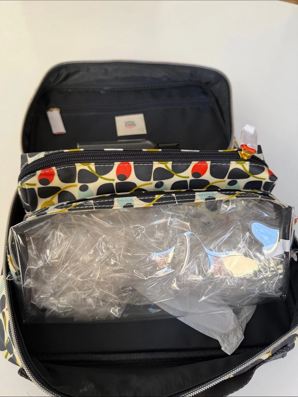 Orla Kiely Multicolor Stem Print Cosmetic Bag